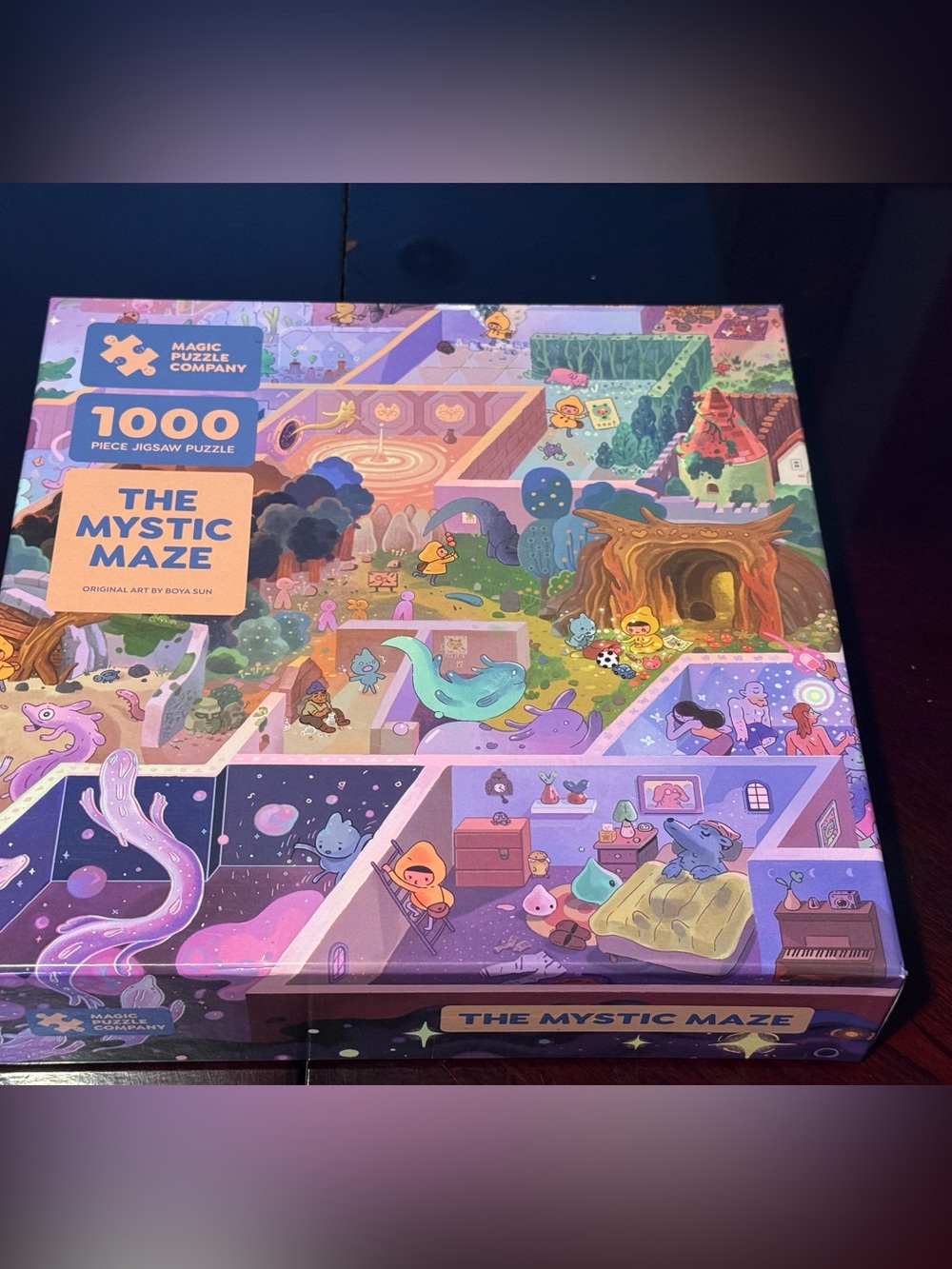 Magic puzzle company The Mystic Maze 1000-Piece Kids Puzzle - Purple Multicolor